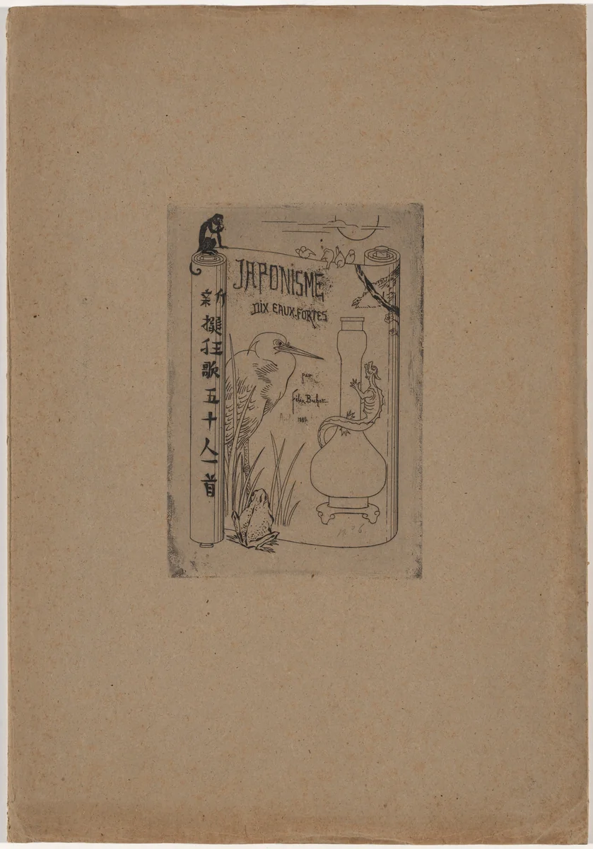 Japonisme by Félix-Hilaire Buhot, portfolio, 1883