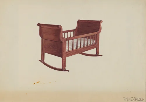 Cradle by Virginia Kennady, index of american design, 1939