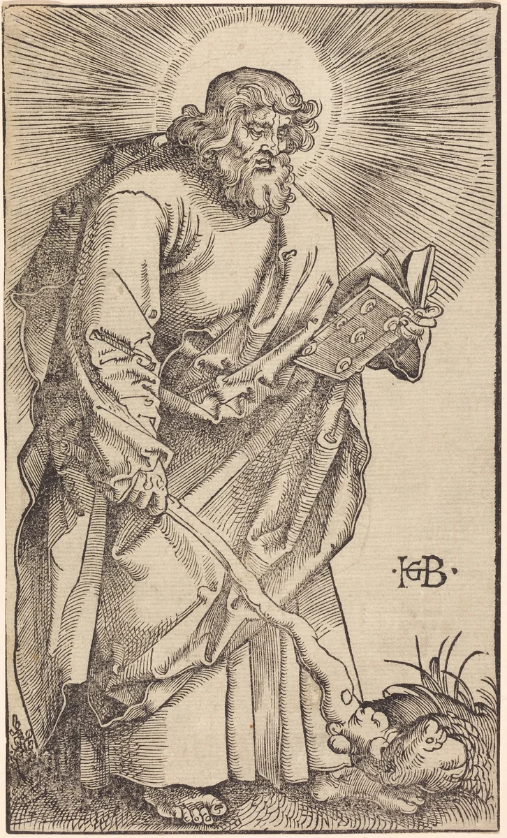 Apostle Judas Thaddeus by Hans Baldung Grien, print, 1519