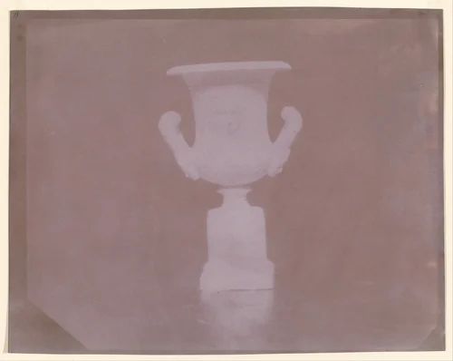 Vase with Medusa's Head by William Henry Fox Talbot, photograph, 1840