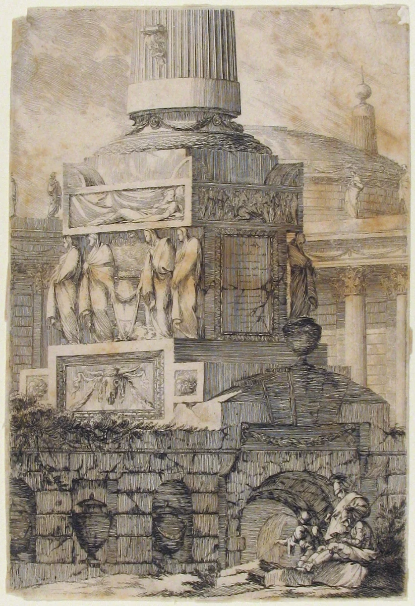 Antique Monuments by Louis François Petit Radel, print, 1765-1818