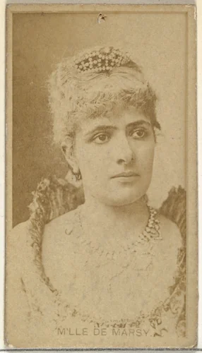 M'lle De Marsy, from the Actors and Actresses series (N145-8) issued by Duke Sons & Co. to promote Duke Cigarettes by W. Duke, Sons & Co., photograph, 1890-1895