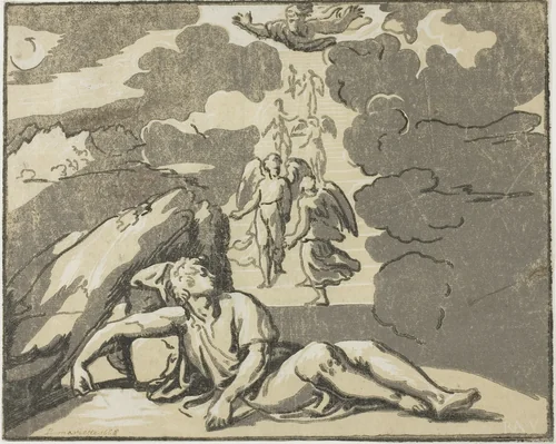 Jacob's Dream by Niccolò Vicentino, print, 1530-1550