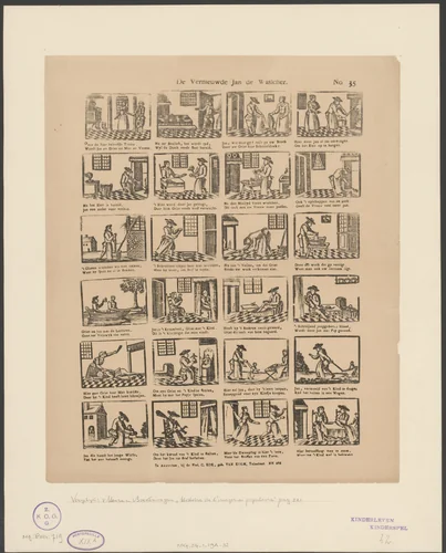 Het leven van Jan de Wasser by anonymous, print, 1842-1866