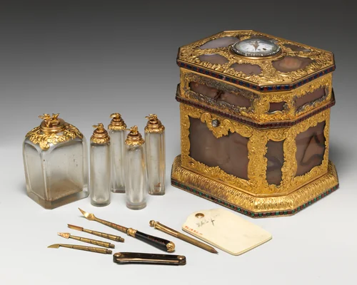 Nécessaire and watch by J. Orpion, metalwork, 1800-1899