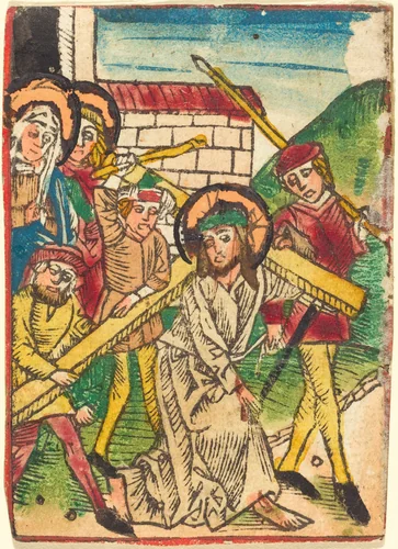 Christ Bearing the Cross by German 15th Century, print, 1470-1480