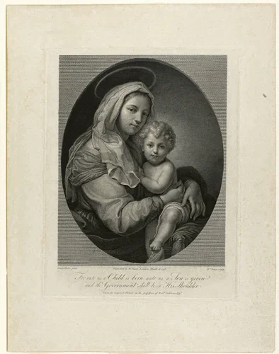 Madonna and Child by William Sharp, print, 1798