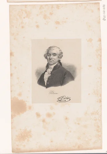 Portret van Jérôme Pétion de Villeneuve by anonymous, print, 1818-1842