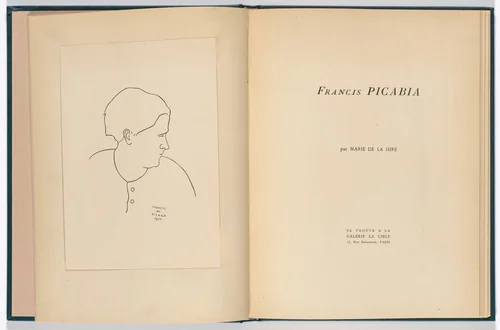 Reproduction of Francis par Picabia 1920 (frontispiece) from Monographie Francis Picabia (Francis Picabia Monograph) by Francis Picabia, illustrated book, 1920