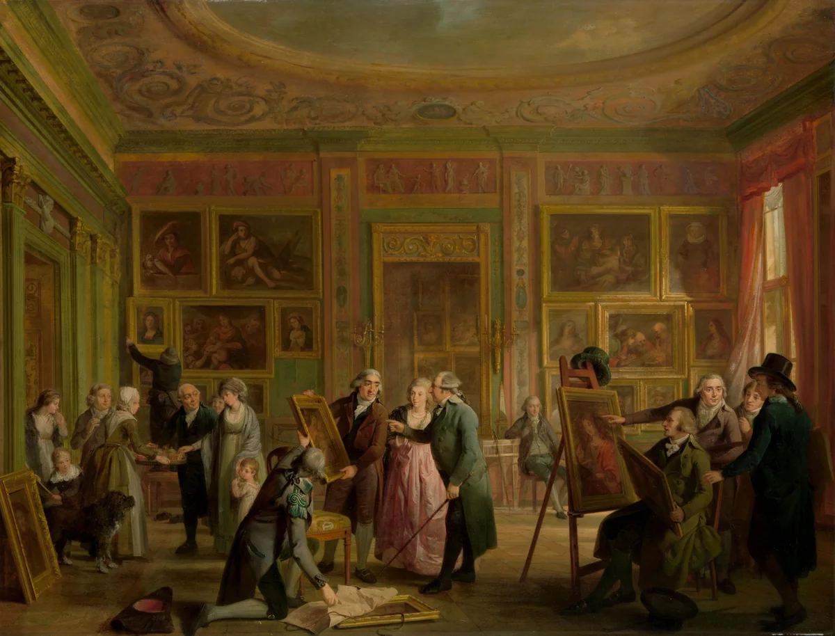 The Art Gallery of Josephus Augustinus Brentano by Adriaan de Lelie, painting, 1790-1799