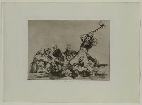Disasters of War: Pl., 3, The Same (Thing) by Francisco de Goya, print, 1810-1813