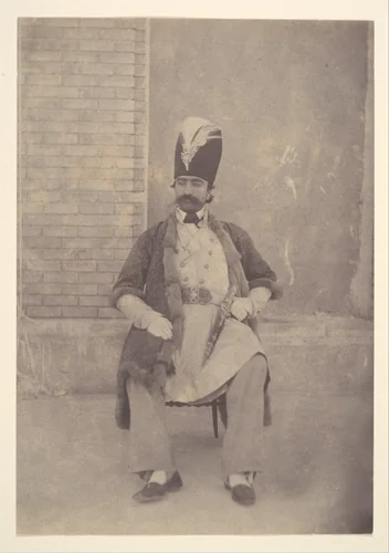 Naser al-Din Shah by Luigi Pesce, photograph, 1855-1858