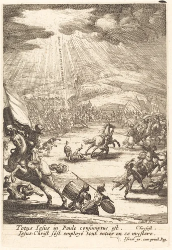 The Conversion of Saint Paul by Jacques Callot, print, 1592-1635