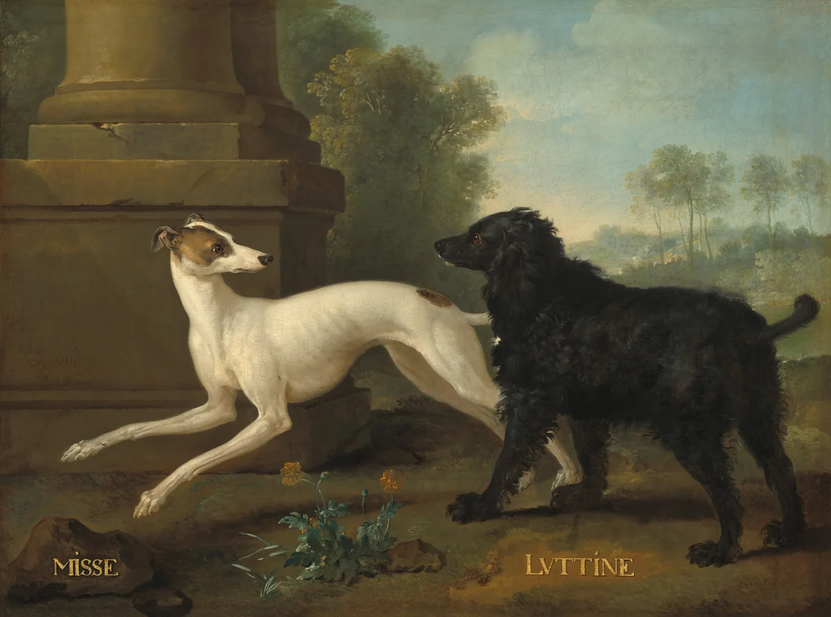 Misse and Luttine by Jean-Baptiste Oudry, painting, 1729
