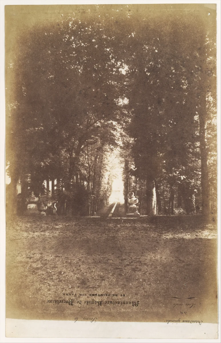 [Gardens of the Chàteau de Saint-Cloud] by Louis-Rémy Robert, photograph, 1851-1855