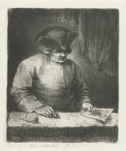 Portret van Hendrik Chalon by Jan Chalon, print, 1798