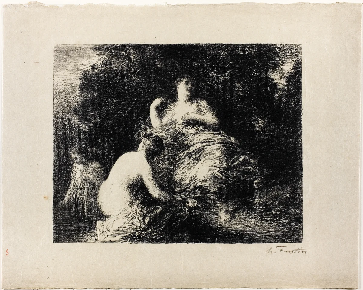 Bathing Women, medium plate by Henri Fantin-Latour, print, 1896