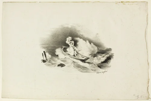 Perilous Journey by Langlumé, print, 1822-1840