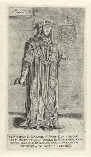 Portret van Filips de Schone by Unknown, print, 1546-1562