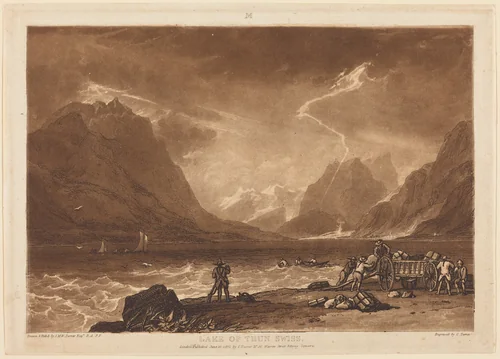 Lake of Thun by Joseph Mallord William Turner, print, 1808