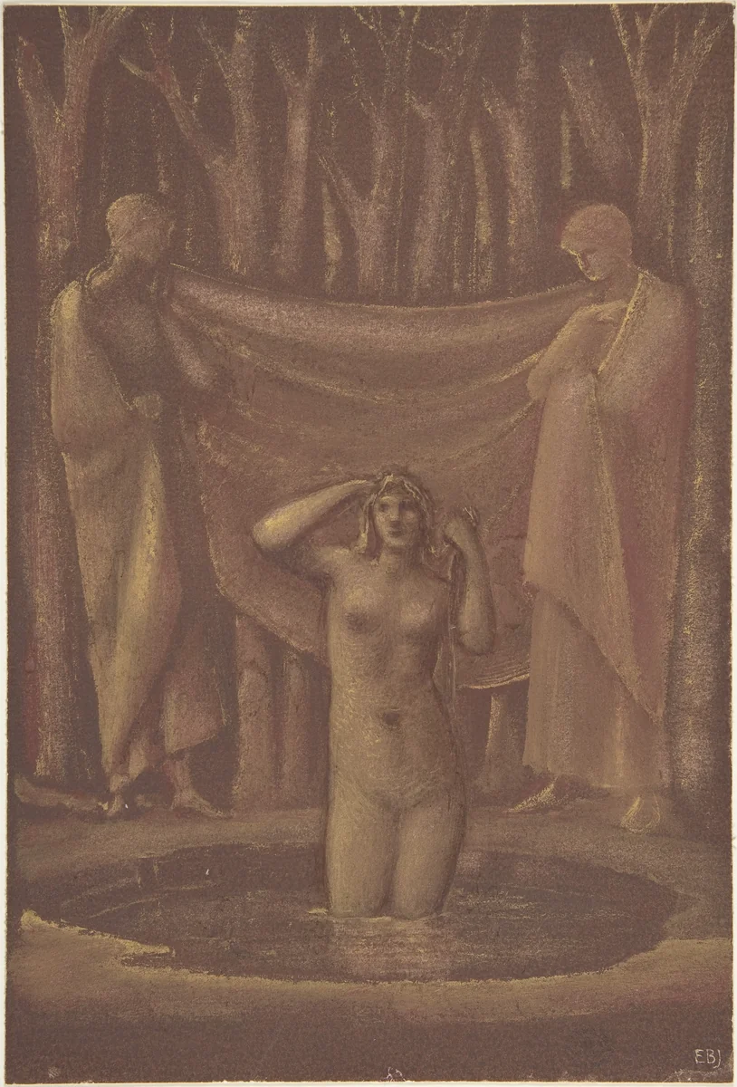 Bath of Venus by Sir Edward Burne-Jones, drawing, 1890-1899