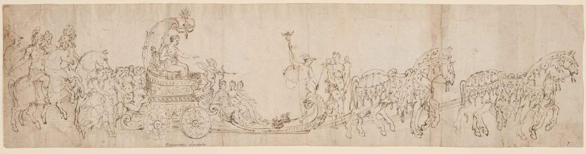 The Triumph of Venus by None, drawing, 1500-1599