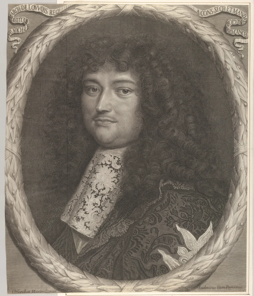 François-Michel Le Tellier, marquis de Louvois by Antoine Masson, print, 1650-1700