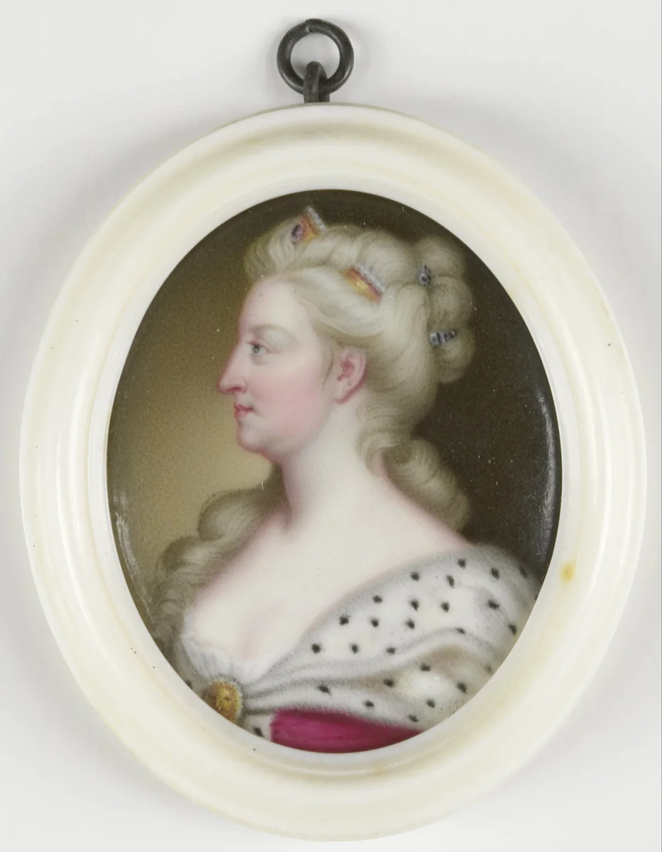 Caroline van Brandenburg-Anspach (1683-1737). Echtgenote van George II, koning van Engeland by Christian Friedrich Zincke, painting, 1720-1737
