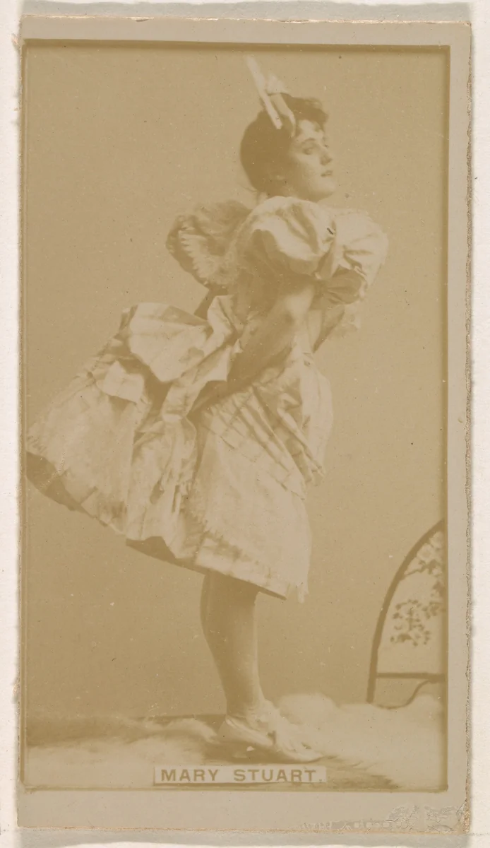 Mary Stuart, from the Actresses series (N245) issued by Kinney Brothers to promote Sweet Caporal Cigarettes by Kinney Brothers Tobacco Company, photograph, 1890