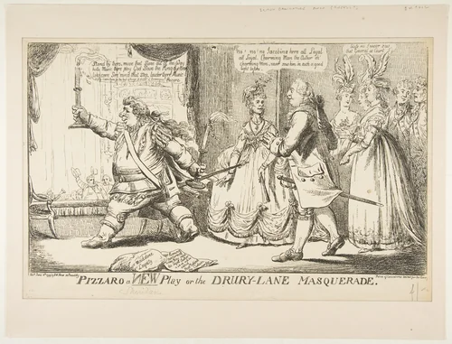 Pizzaro a New Play or the Drury-Lane Masquerade by anonymous, print, 1799