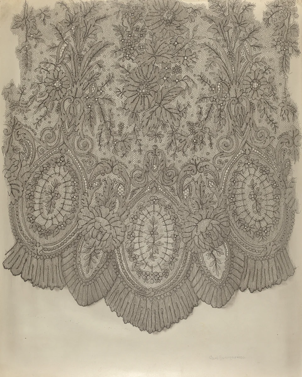 Black Lace by Carl Buergerniss, index of american design, 1941