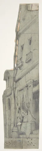 Design for a Stage Set at the Opéra, Paris by Eugène Cicéri, drawing, 1830-1890