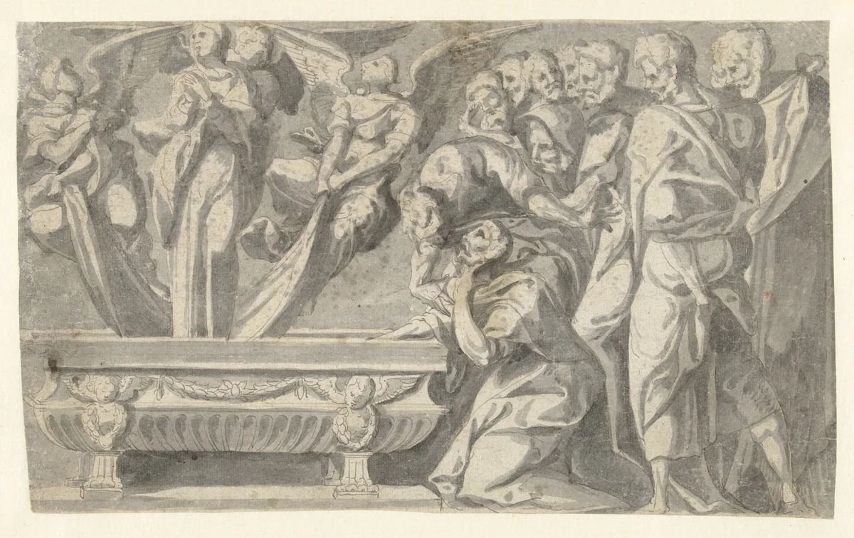 Hemelvaart van Maria by Unknown, drawing, 1505-1562