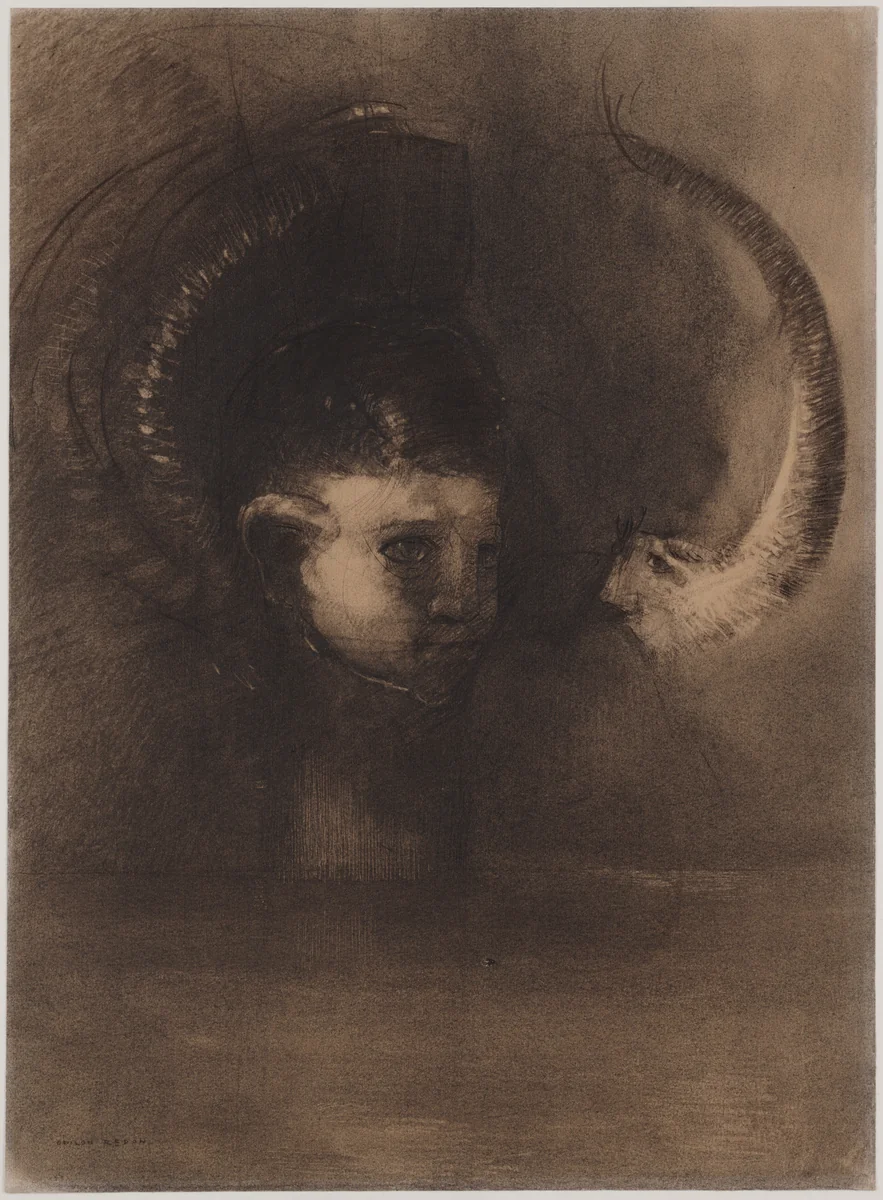 Dream Polyp by Odilon Redon, drawing, 1891