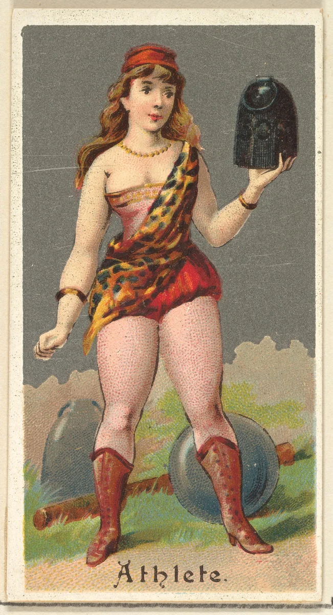 Athlete, from the Occupations for Women series (N166) for Old Judge and Dogs Head Cigarettes by Goodwin & Company, print, 1887