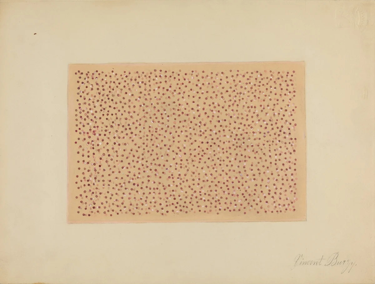 Wall Paper by Vincent Burzy, index of american design, 1936