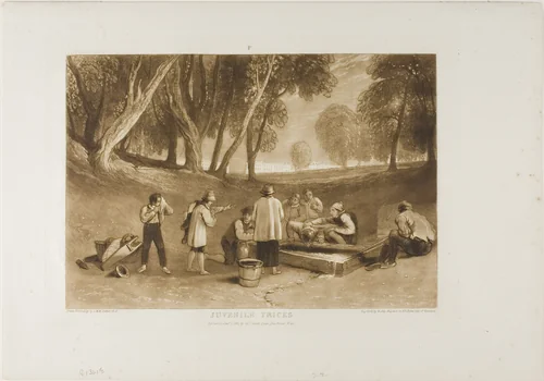 Juvenile Tricks, plate 22 from Liber Studiorum by Joseph Mallord William Turner, print, 1811