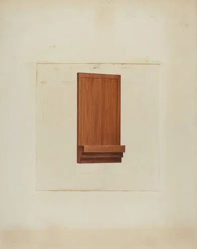 Shaker Clock Hanger by Ray Holden, index of american design, 1936