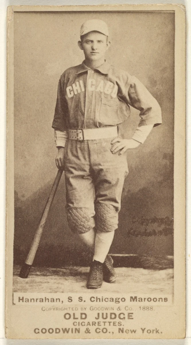 Hanrahan, Shortstop, Chicago, from the Old Judge series (N172) for Old Judge Cigarettes by Goodwin & Company, photograph, 1887