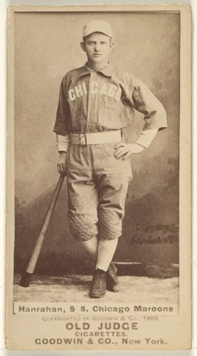 Hanrahan, Shortstop, Chicago, from the Old Judge series (N172) for Old Judge Cigarettes by Goodwin & Company, photograph, 1887