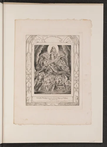 Satan Before the Throne of God by William Blake, portfolio, 1825