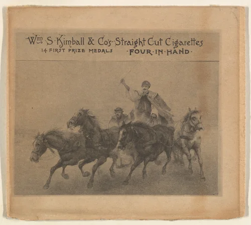 Four in Hand, from the Sports and Art Subjects series (N197) issued by Wm. S. Kimball & Co. by William S. Kimball & Company, print, 1886-1893