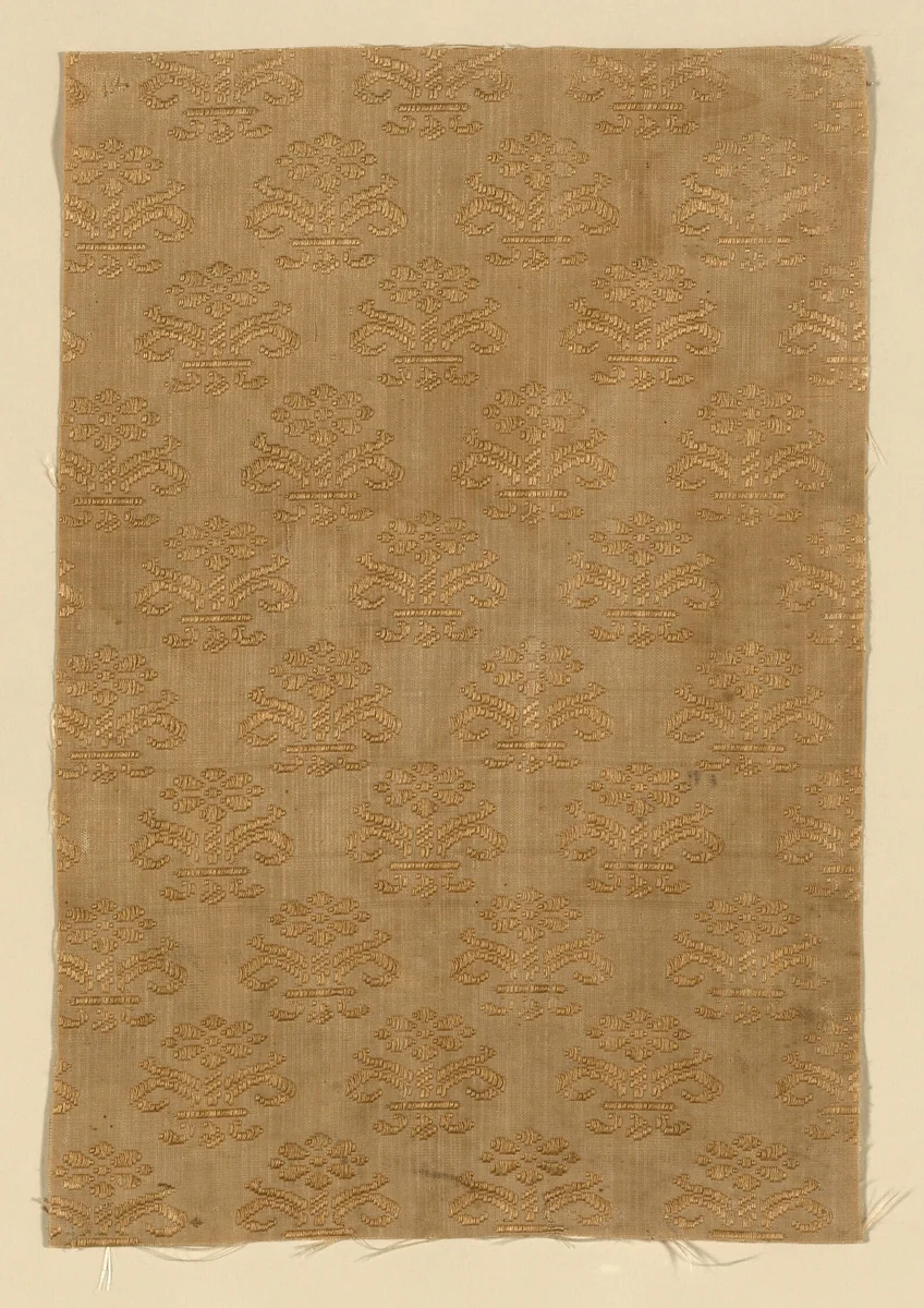 Fragment by Italy, textile, 1650-1700