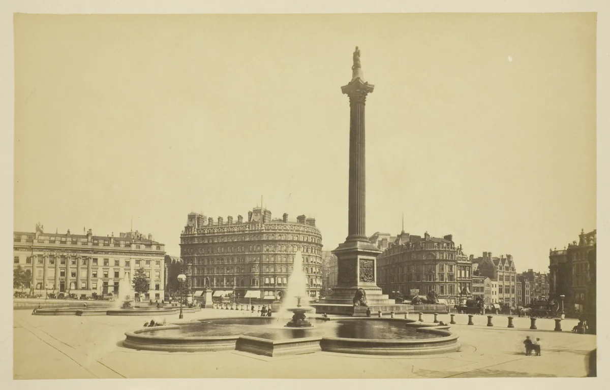 Trafalgar Square by Artist Unknown, photograph, 1850-1900