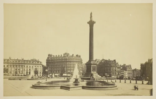 Trafalgar Square by Artist Unknown, photograph, 1850-1900