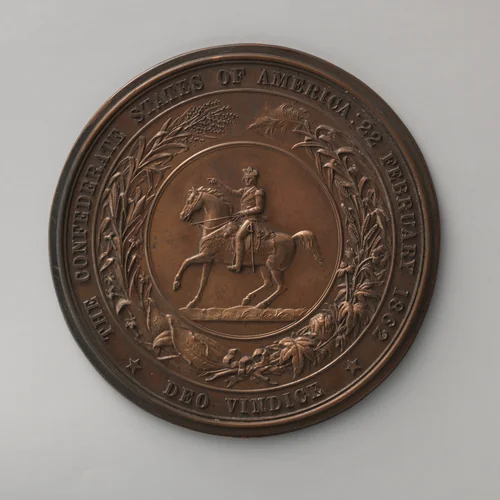Impress of the seal of the Confederate States, 1862 by P. A. Foley, metalwork, 1864