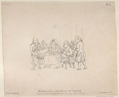 Morning, or, the Man of Taste by Thomas Rowlandson, print, 1803