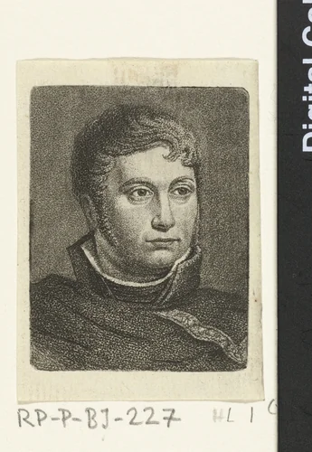 Portretbuste van Ernst Willem Jan Bagelaar by Ernst Willem Jan Bagelaar, print, 1798-1837