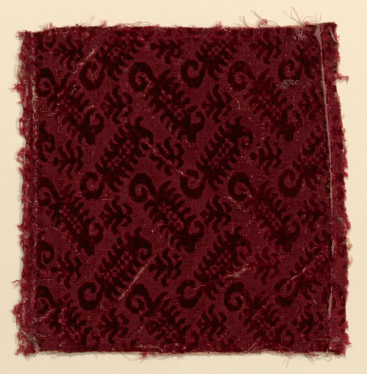 Fragment by Italy, textile, 1600-1650