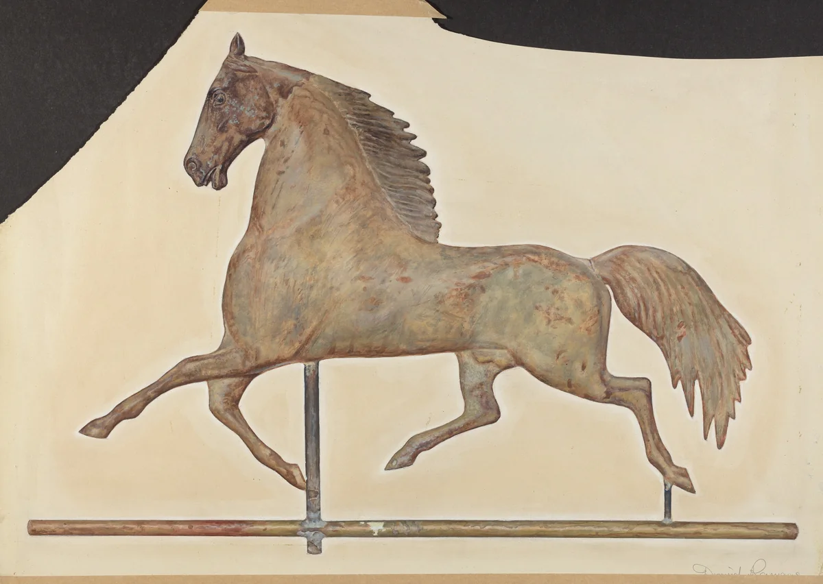 Horse Weather Vane by David Ramage, index of american design, 1935-1942